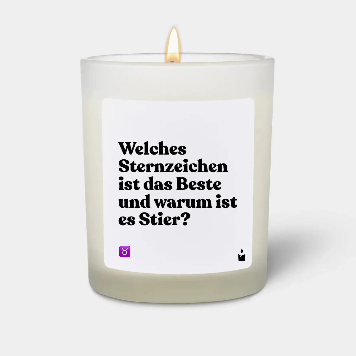 Duftkerze Weiss Woody Welches Sternzeichen ist das Beste und warum ist es Stier? von ChattyCandles