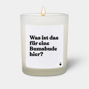Duftkerze Weiss Flowery Was ist das für eine Bumsbude hier? von ChattyCandles