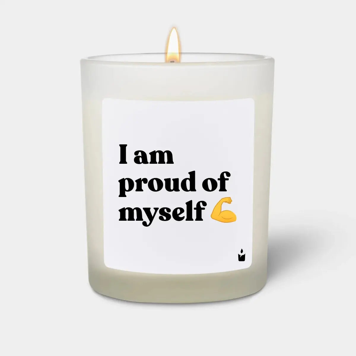Duftkerze Weiss Flowery I am proud of myself von ChattyCandles