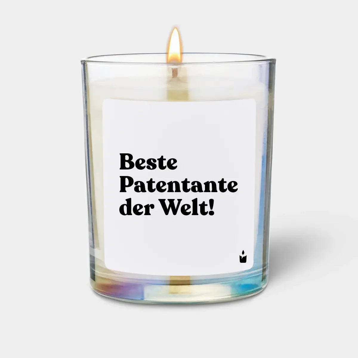 Duftkerze Rainbow Flowery Beste Patentante der Welt! von ChattyCandles
