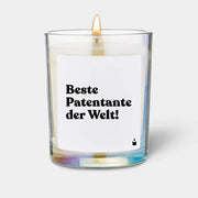 Duftkerze Rainbow Flowery Beste Patentante der Welt! von ChattyCandles