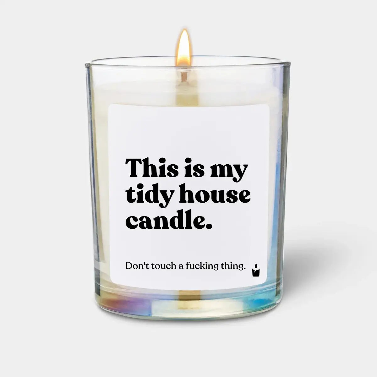 Duftkerze Rainbow Flowery This is my tidy house candle. Don't touch a fucking thing. von ChattyCandles