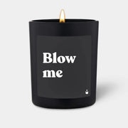 Duftkerze Schwarz Woody Blow me von ChattyCandles