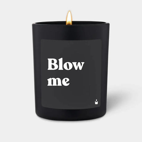 Duftkerze Schwarz Woody Blow me von ChattyCandles
