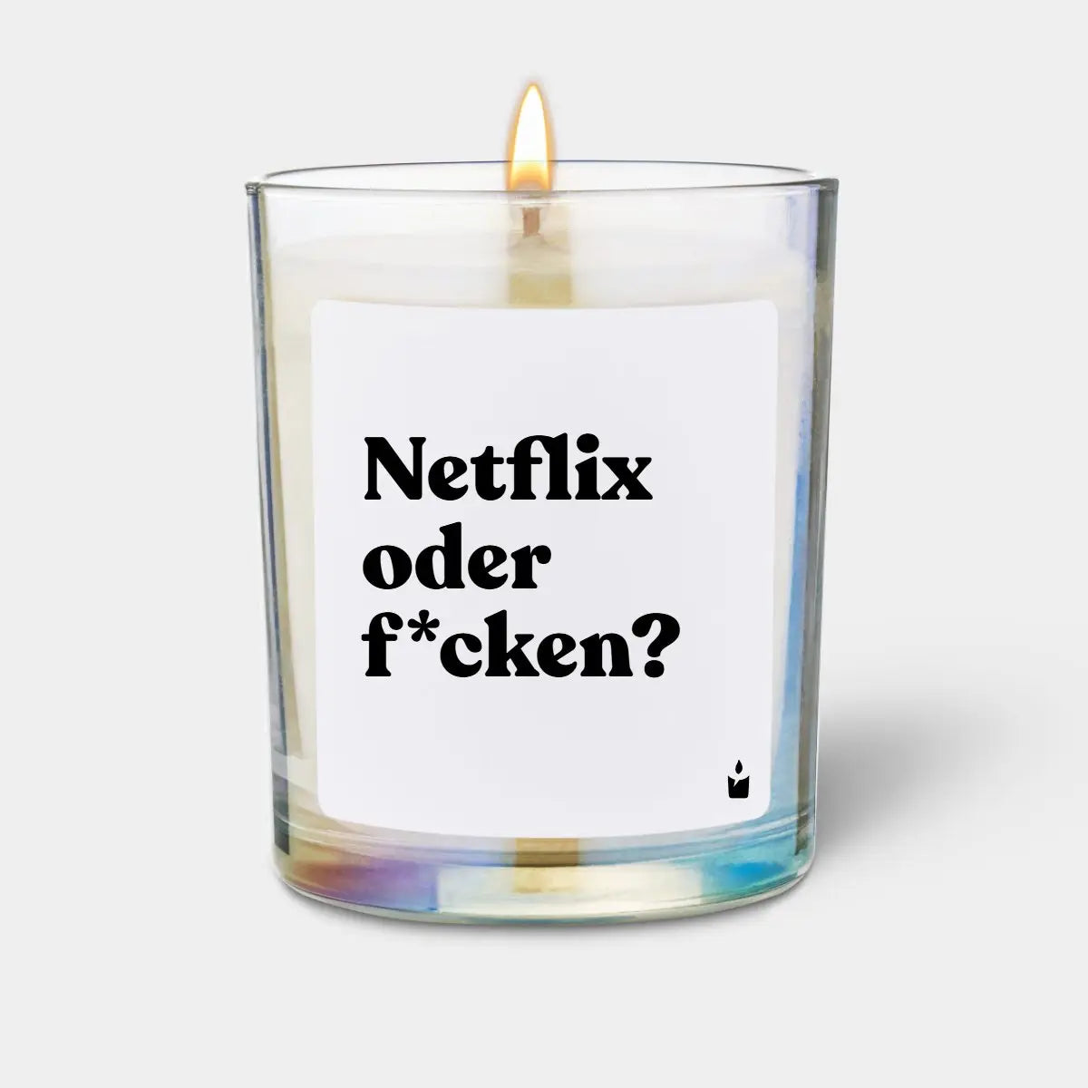 Duftkerze Rainbow Flowery Netflix oder f*cken? von ChattyCandles