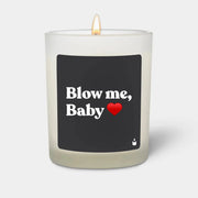 Duftkerze Weiss Flowery Blow me, Baby von ChattyCandles