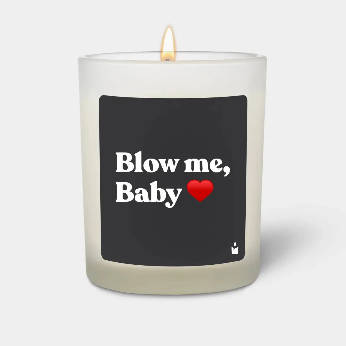 Duftkerze Weiss Flowery Blow me, Baby von ChattyCandles