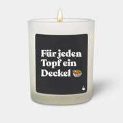 Duftkerze Weiss Flowery Für jeden Topf ein Deckel von ChattyCandles