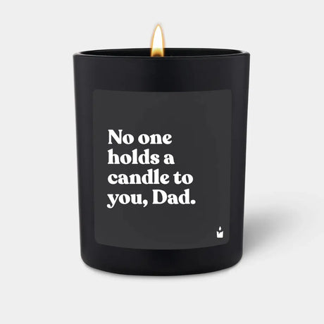 Duftkerze Schwarz Woody No one holds a candle to you, Dad. von ChattyCandles