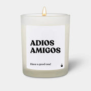 Duftkerze Weiss Flowery Adios amigos von ChattyCandles