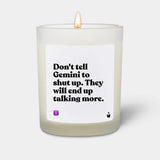 Duftkerze Weiss Woody Don't tell Gemini to shut up. They will end up talking more. von ChattyCandles