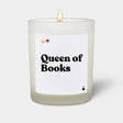 Duftkerze Weiss Flowery Queen of Books von ChattyCandles