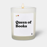 Duftkerze Weiss Flowery Queen of Books von ChattyCandles