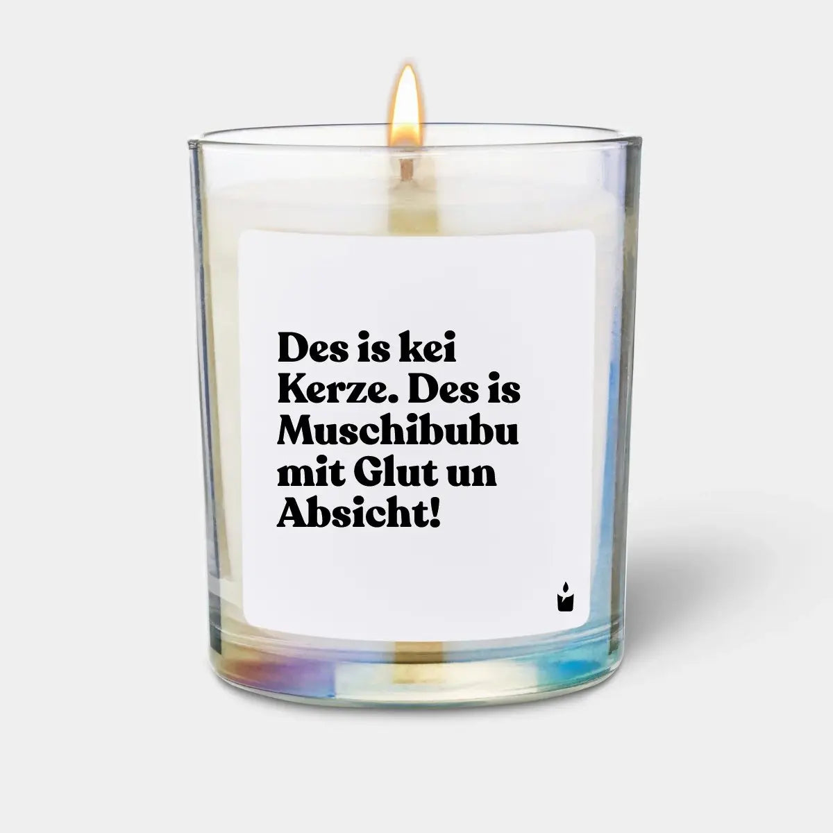 Duftkerze Rainbow Woody Des is kei Kerze. Des is Muschibubu mit Glut un Absicht! von ChattyCandles