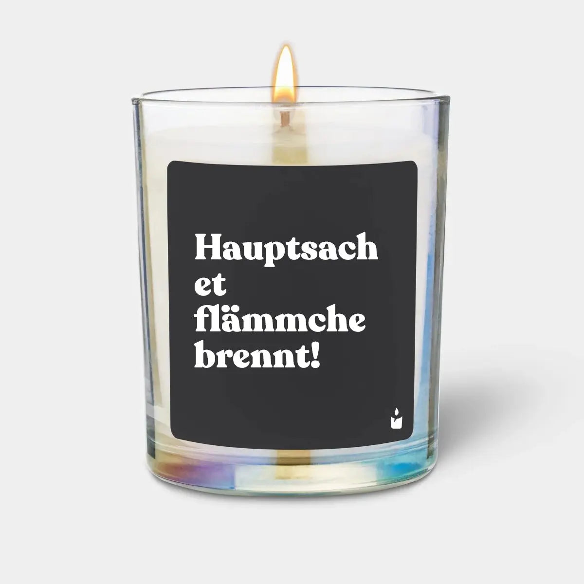 Duftkerze Rainbow Woody Hauptsach et flämmche brennt! von ChattyCandles