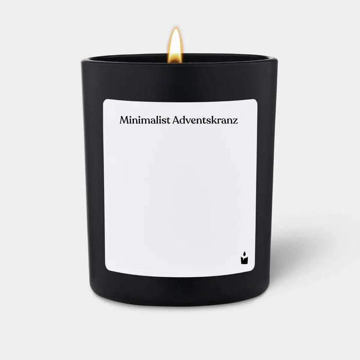 Duftkerze Woody Minimalist Adventskranz von ChattyCandles