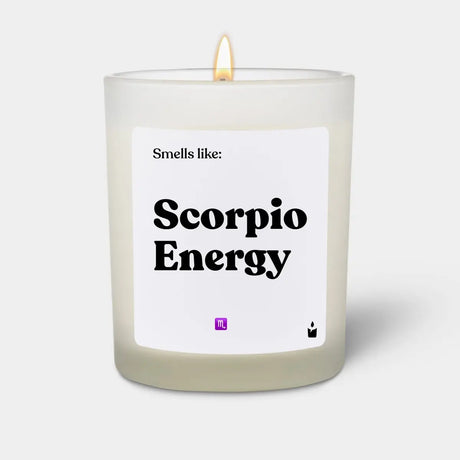 Duftkerze Weiss Woody Smells like: Scorpio Energy von ChattyCandles