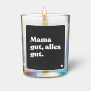 Duftkerze Rainbow Woody Mama gut, alles gut. von ChattyCandles
