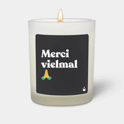 Duftkerze Weiss Woody Merci vielmal von ChattyCandles