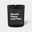 Duftkerze Schwarz Flowery Beschti Mama vode Welt von ChattyCandles