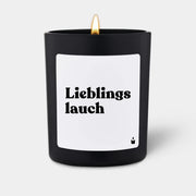 Duftkerze Schwarz Flowery Lieblingslauch von ChattyCandles