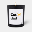 Duftkerze Schwarz Woody Cat dad von ChattyCandles