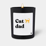 Duftkerze Schwarz Woody Cat dad von ChattyCandles