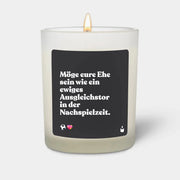 Duftkerze Weiss Woody Möge eure Ehe sein wie ein ewiges Ausgleichstor in der Nachspielzeit. von ChattyCandles