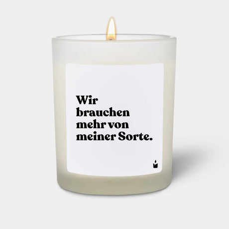 Duftkerze Weiss Woody Wir brauchen mehr von meiner Sorte. von ChattyCandles