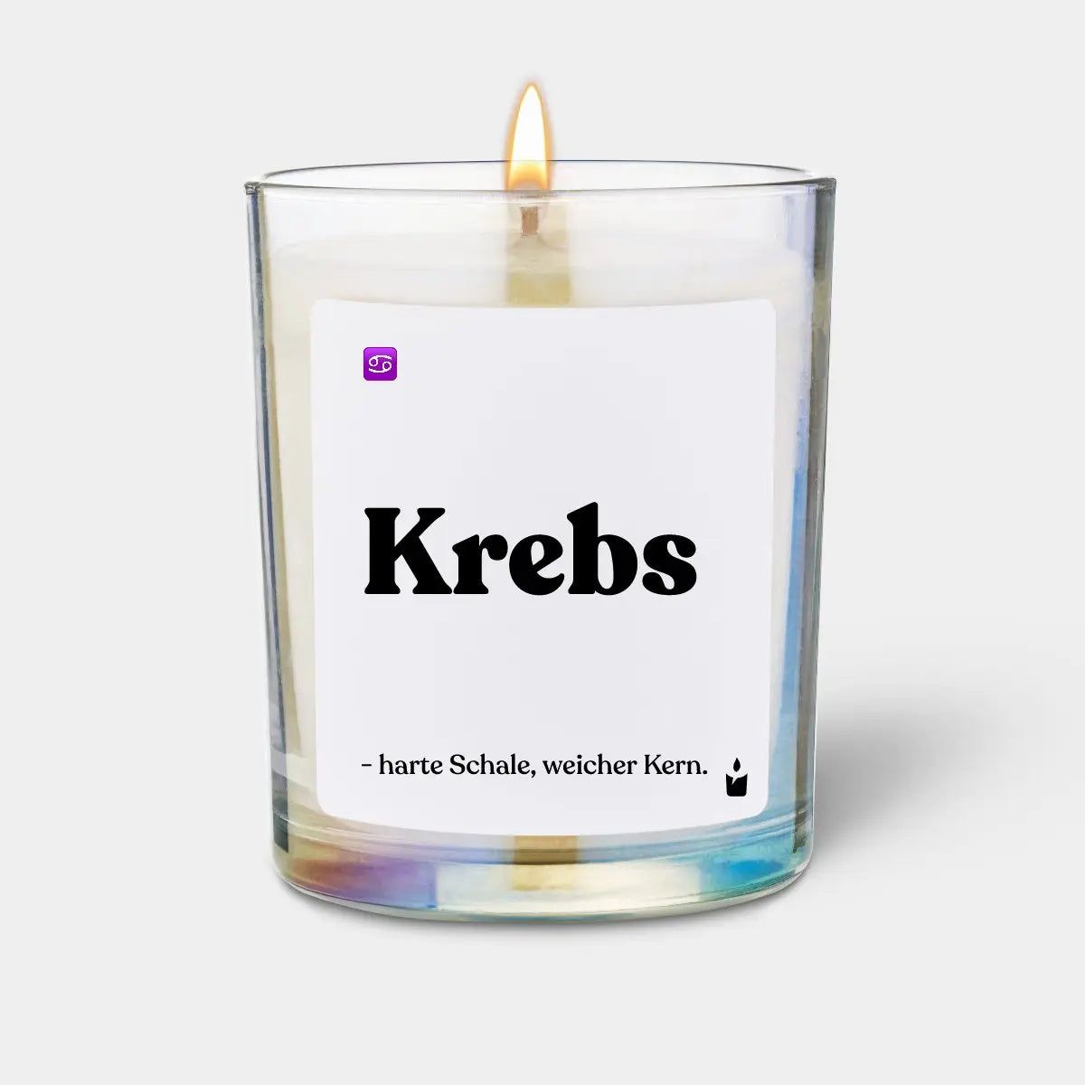 Duftkerze Rainbow Flowery Krebs - harte Schale, weicher Kern. von ChattyCandles
