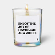 Duftkerze Rainbow Flowery Enjoy the joy of having me as child von ChattyCandles