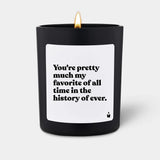 Duftkerze Schwarz Woody You're pretty much my favorite of all time in the history of ever. von ChattyCandles