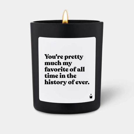 Duftkerze Schwarz Woody You're pretty much my favorite of all time in the history of ever. von ChattyCandles