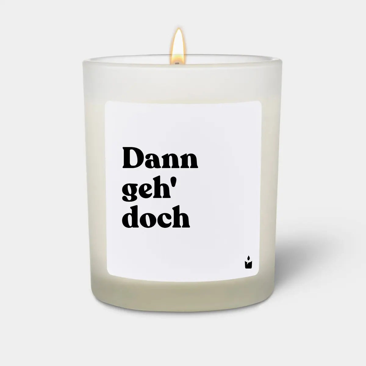 Duftkerze Weiss Woody Dann geh' doch von ChattyCandles
