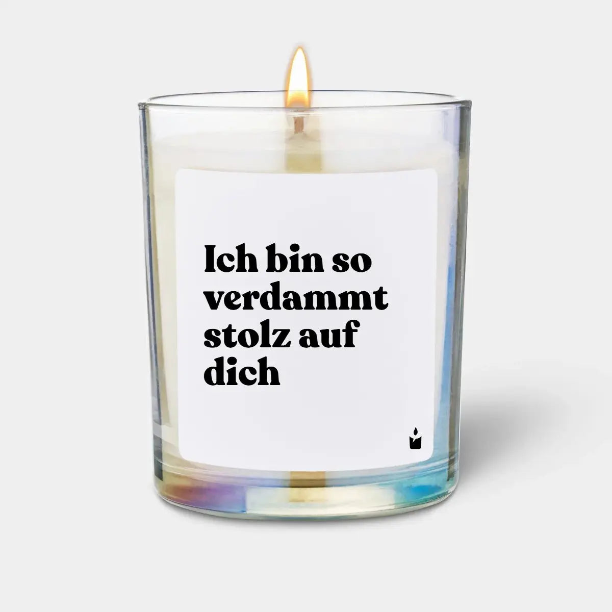 Duftkerze Rainbow Woody Ich bin so verdammt stolz auf dich von ChattyCandles