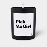 Duftkerze Schwarz Woody Pick Me Girl von ChattyCandles