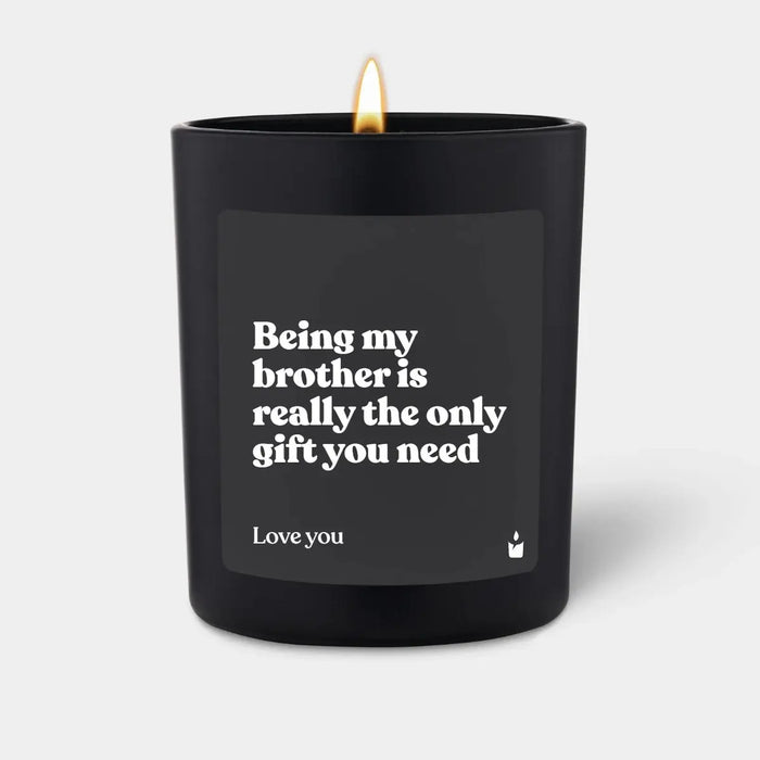 Duftkerze Woody Being my brother is really the only gift you need von ChattyCandles