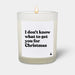 Duftkerze Woody I don't know what to get you for Christmas von ChattyCandles