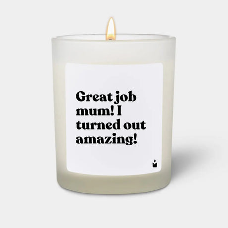 Duftkerze Weiss Woody Great job mum! I turned out amazing! von ChattyCandles