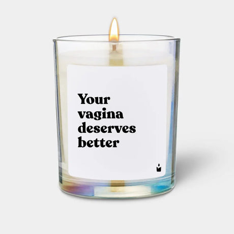 Duftkerze Rainbow Woody Your vagina deserves better von ChattyCandles