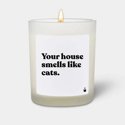 Duftkerze Flowery Your house smells like cats. von ChattyCandles