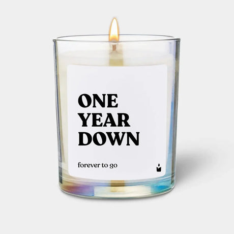 Duftkerze Rainbow Woody One year down, forever to go von ChattyCandles