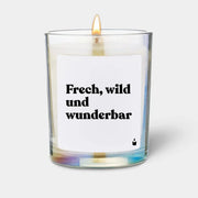 Duftkerze Rainbow Woody Frech, wild und wunderbar von ChattyCandles