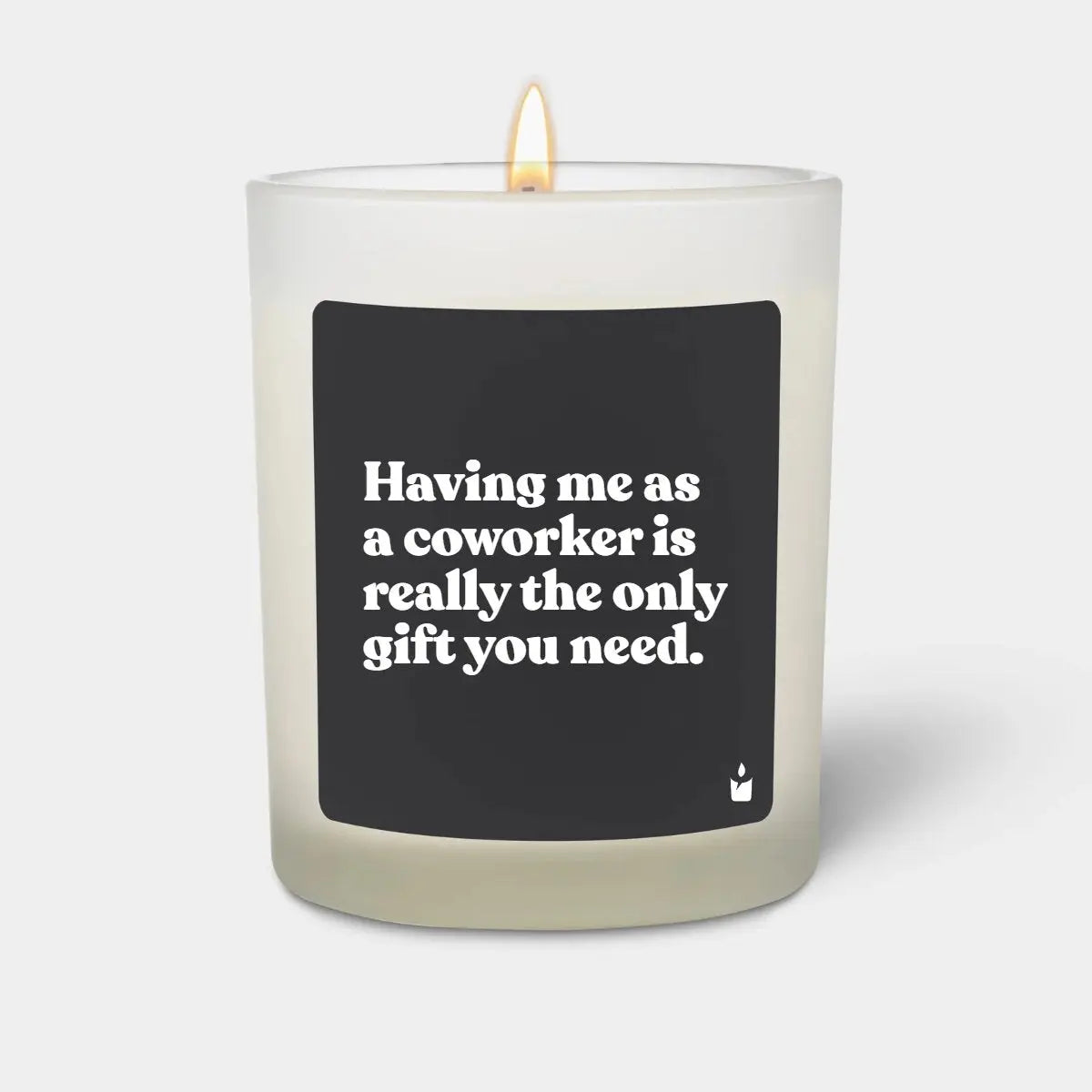 Duftkerze Weiss Woody Having me as a coworker is really the only gift you need. von ChattyCandles