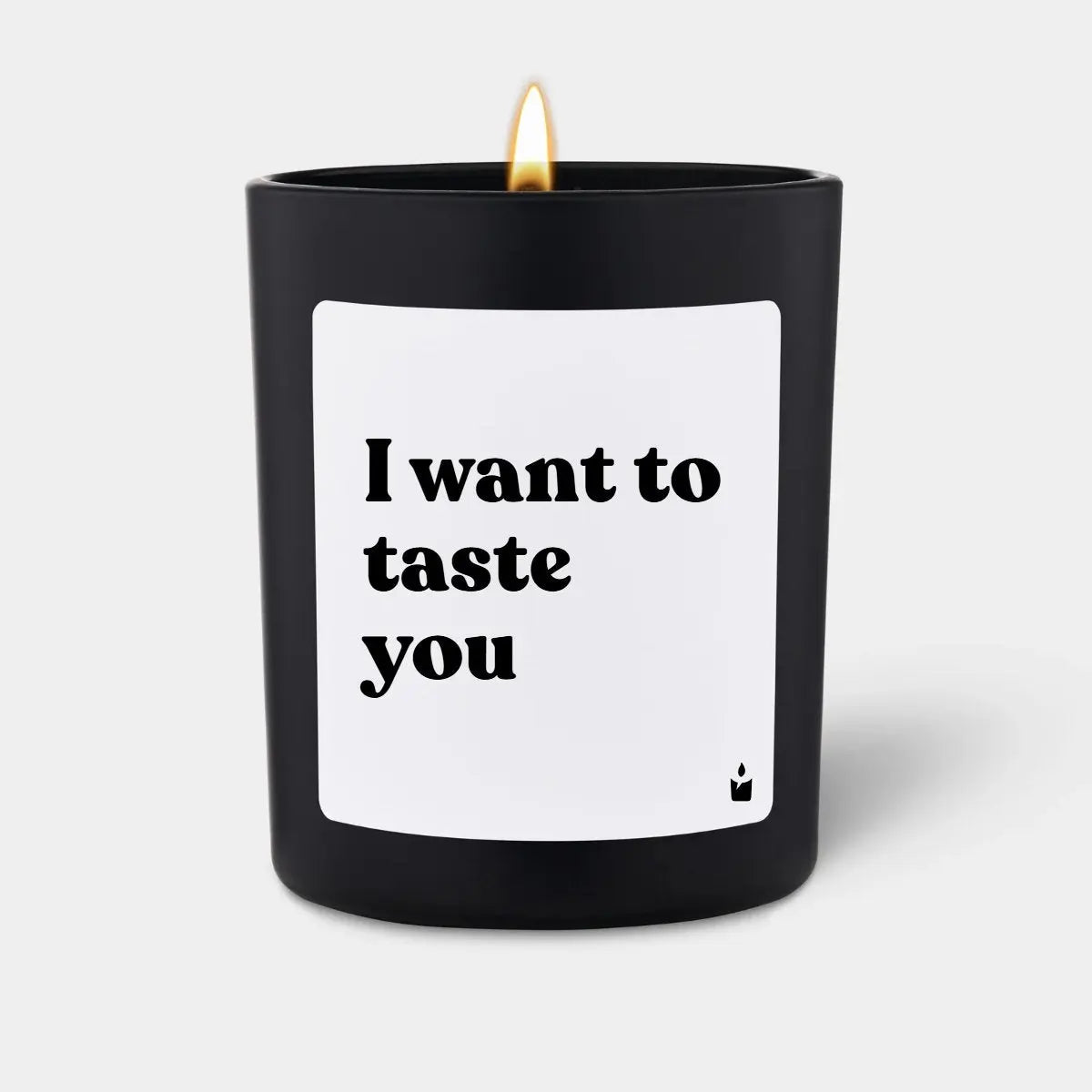 Duftkerze Schwarz Flowery I want to taste you von ChattyCandles