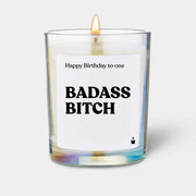 Duftkerze Rainbow Woody Happy Birthday to one badass bitch von ChattyCandles