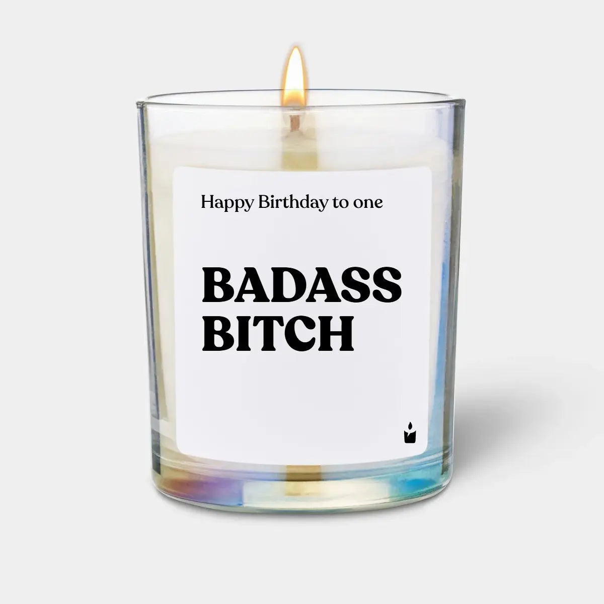 Duftkerze Rainbow Woody Happy Birthday to one badass bitch von ChattyCandles
