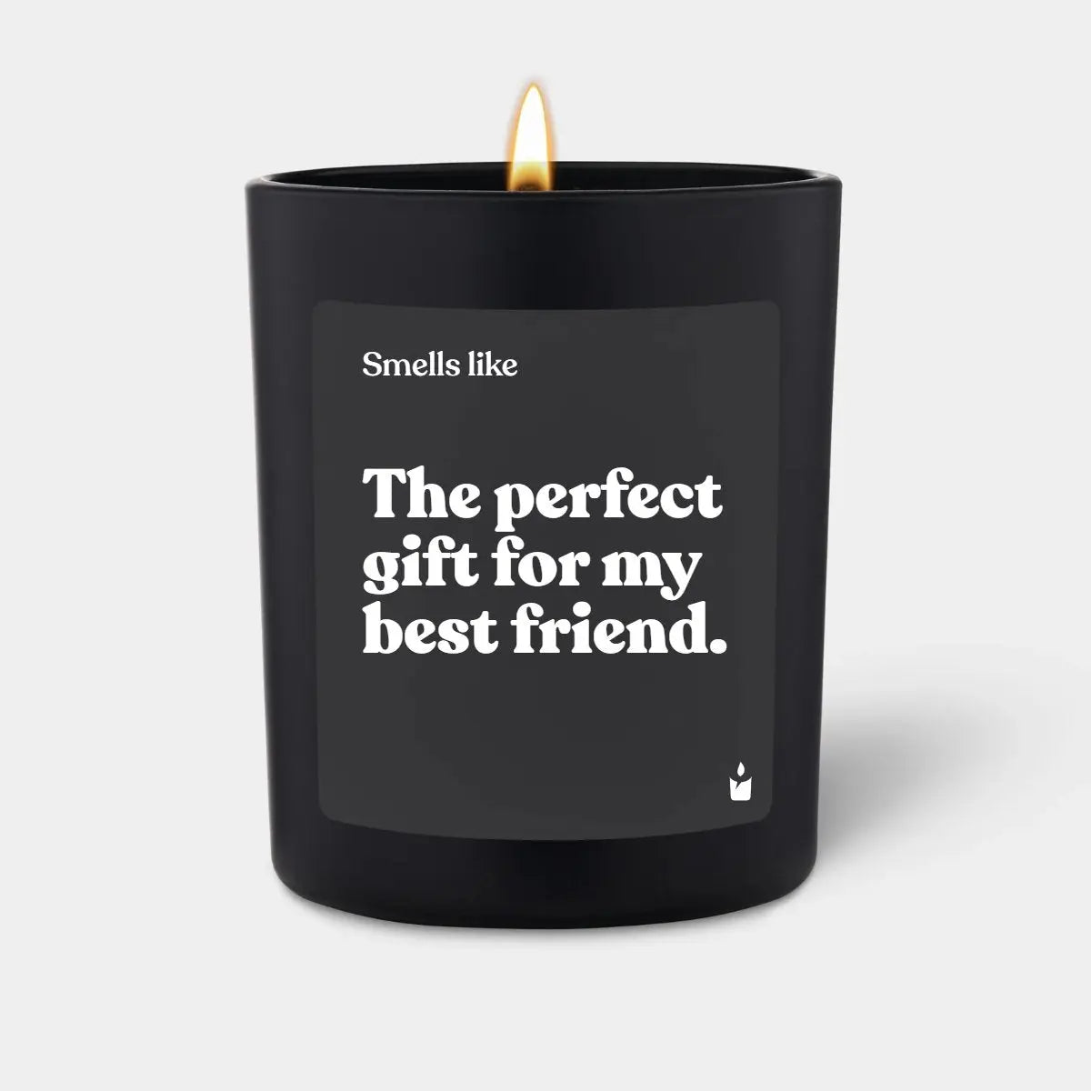 Duftkerze Schwarz Woody Smells like: The perfect gift for my best friend. von ChattyCandles