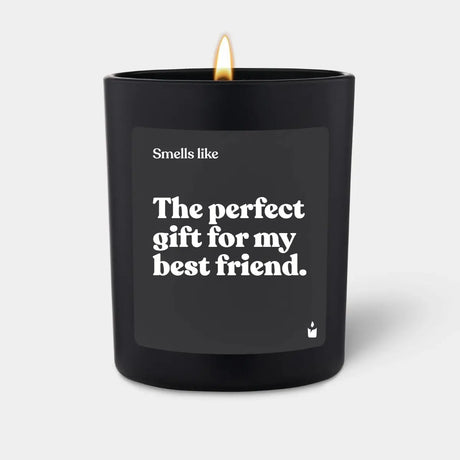 Duftkerze Schwarz Woody Smells like: The perfect gift for my best friend. von ChattyCandles