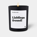 Duftkerze Schwarz Woody Du bist mein Lieblingsfreund! von ChattyCandles